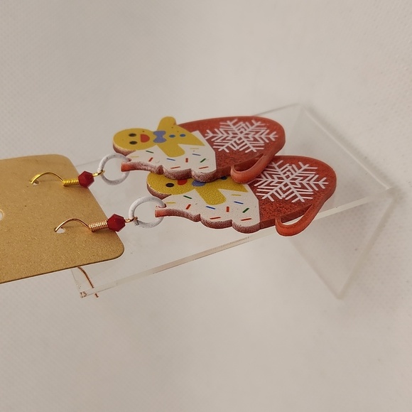 Christmas Mug Earrings - Picture 2 of 2